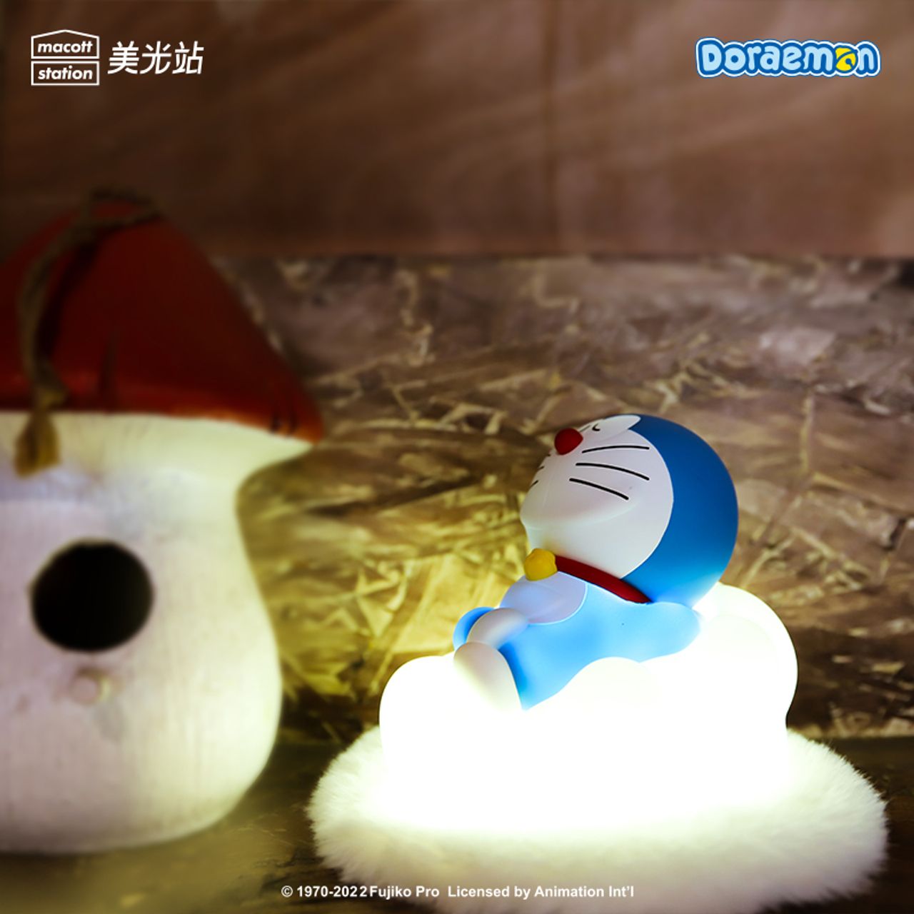 Doraemon white ceramic cloud lamp